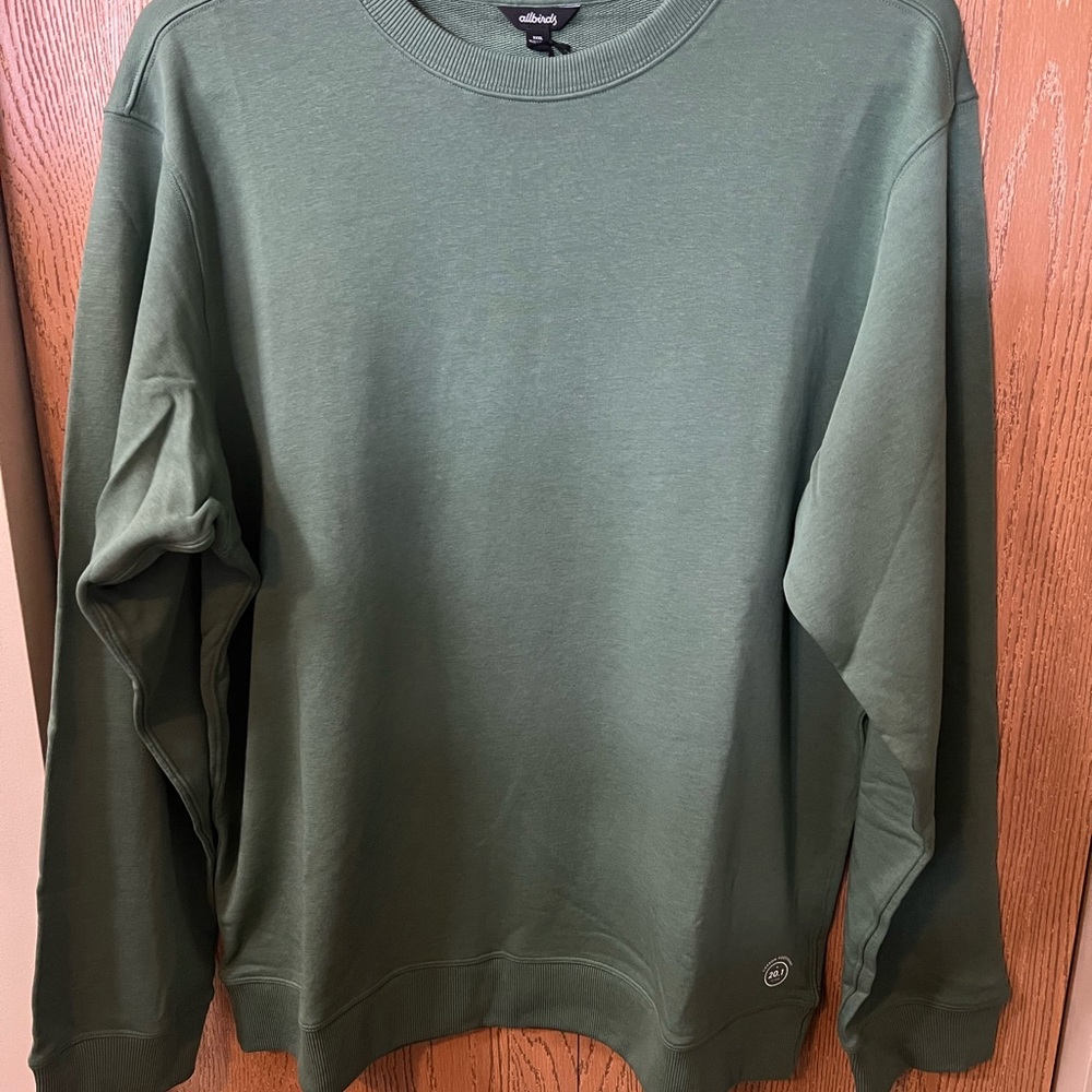 Allbirds R&R Sweatshirt Mens XXXL Green Pullover Pima Cotton Blend Crewneck NWT